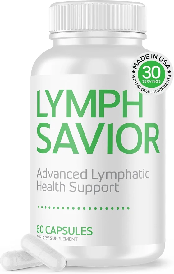Lymph Savior advanced lymphatic health support capsule bottle